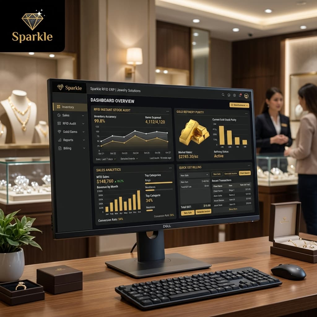 Running multi-branch jewellery inventory with Sparkle ERP